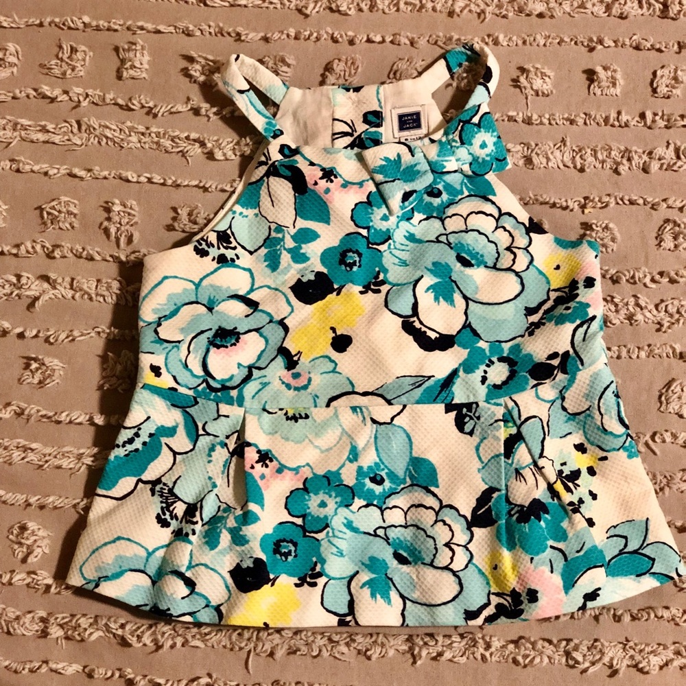 Janie and Jack Floral Peplum Top (6-12 months)
